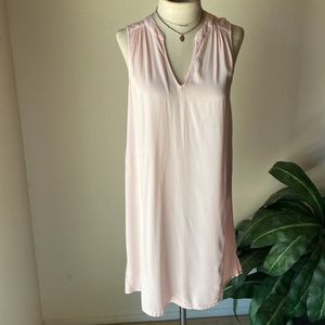 Michael Stars Pale Pink Loose Fitting V-Neck Sleeveless Dress-New!